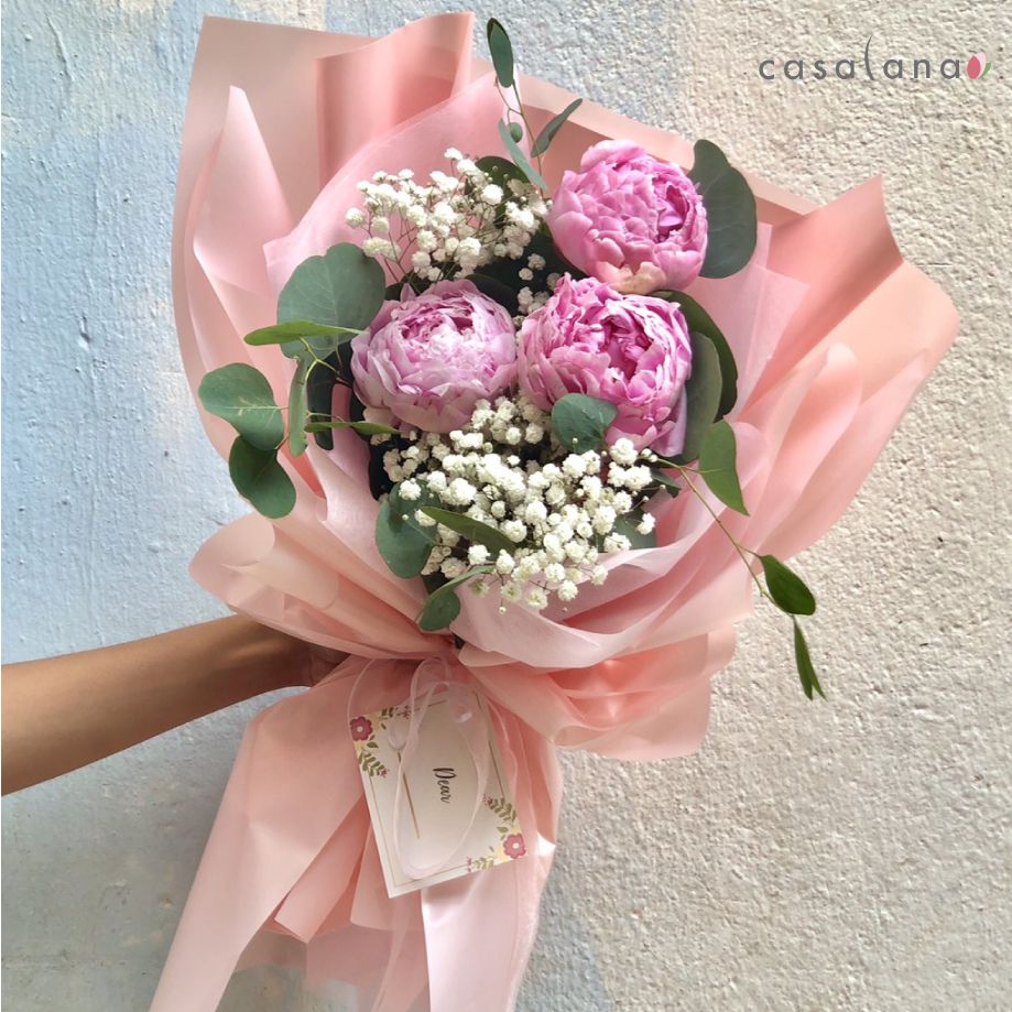 Bó Peony 3 Cành