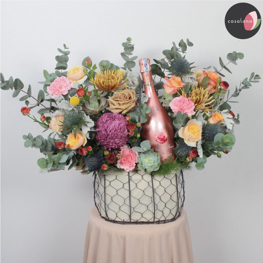 Set lẳng hoa và rượu 04