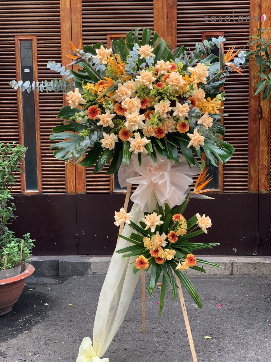 Kệ hoa 2 tầng mỡ gà