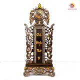 Bài vị cửu huyền thất tổ đồng đỏ chữ quốc ngữ thư pháp khảm ngũ sắc cao 38cm  | Đồ thờ bằng đồng đẹp ý nghĩa