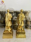 Tượng Trần Quốc Tuấn bằng đồng vàng dát vàng công nghiệp cao 38cm - Tượng đồng trang trí