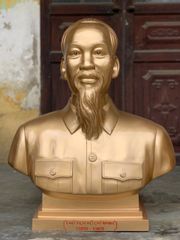 Tượng Bác Hồ bán thân đồng đỏ cao 61cm - Đồng Đông Sơn