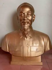 Tượng Bác Hồ bán thân đồng đỏ cao 81cm - Đồng Đông Sơn