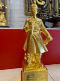 Tượng Trần Hưng Đạo dát vàng 9999 | Tượng Trần Quốc Tuấn cao 70cm