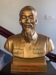 Tượng Bác Hồ bán thân đồng đỏ cao 50cm - Đồng Đông Sơn