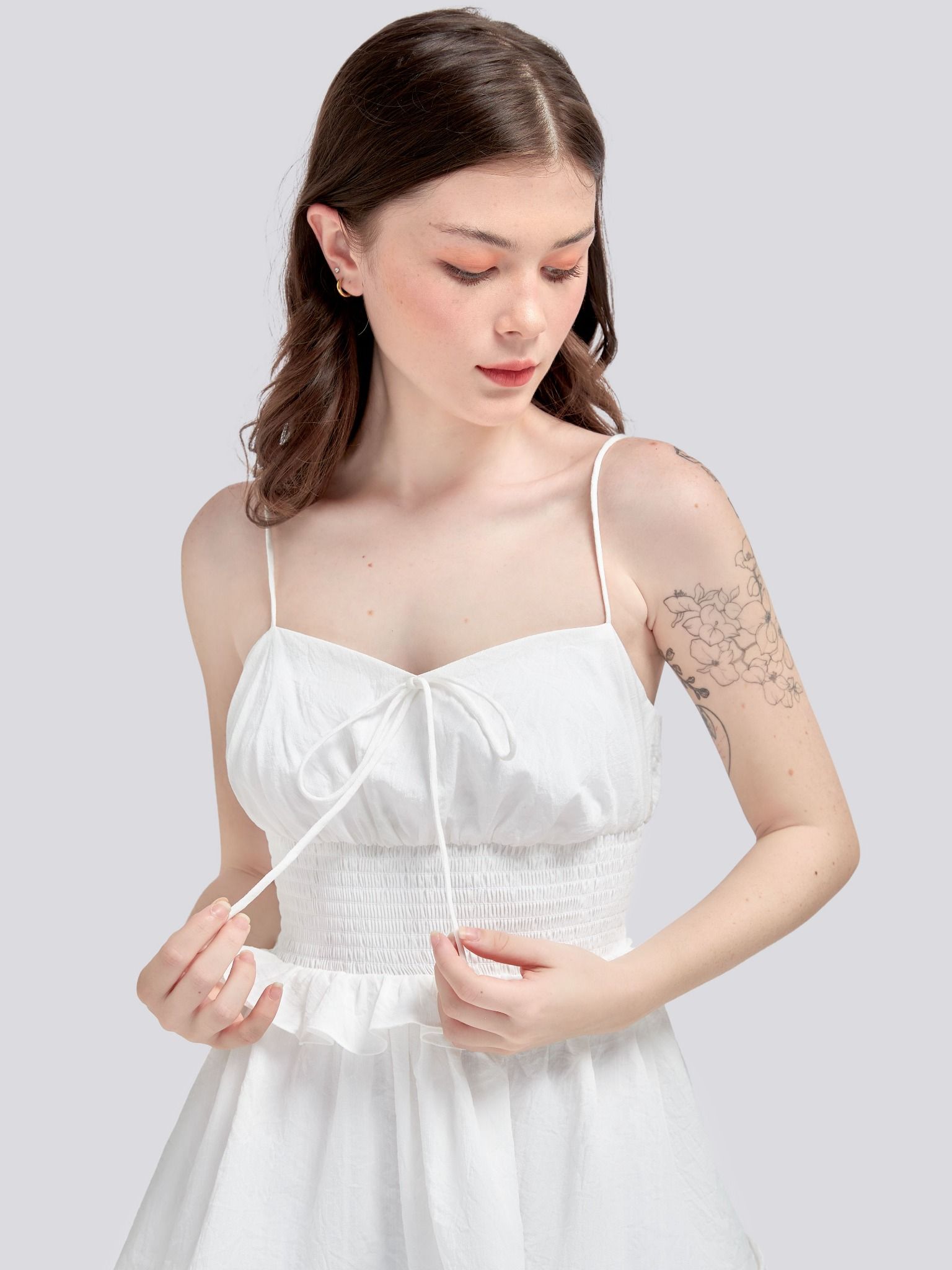 Đầm Ngắn Eirlys Màu Trắng