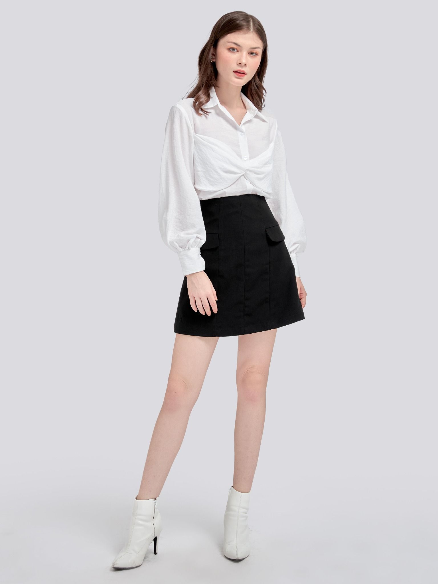 Áo Kiểu Botina Màu Trắng