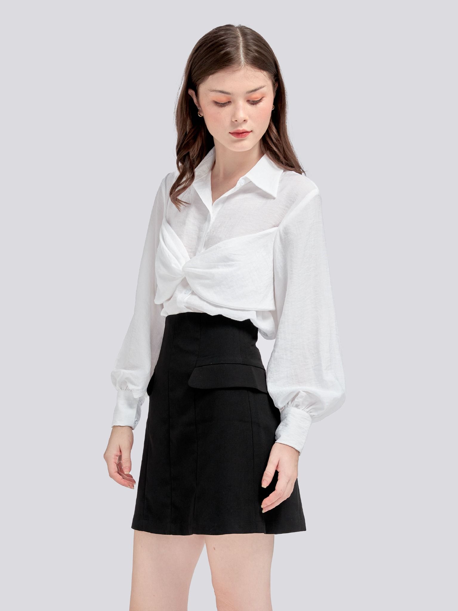 Áo Kiểu Botina Màu Trắng