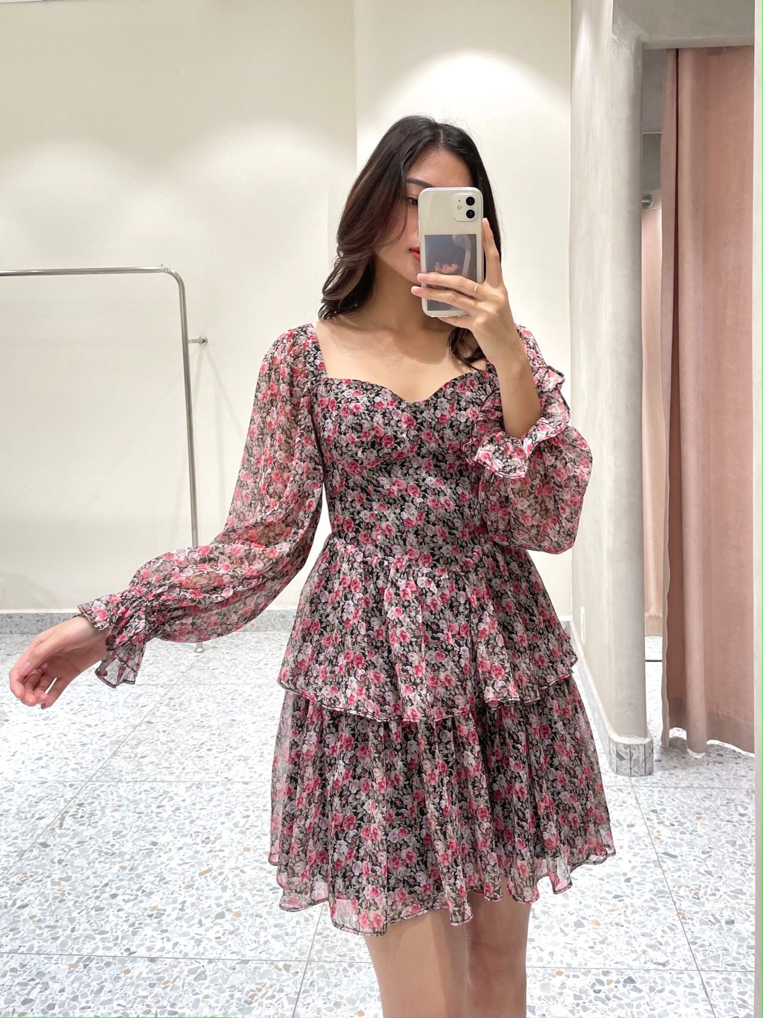 Krinis Dress - Red Flower