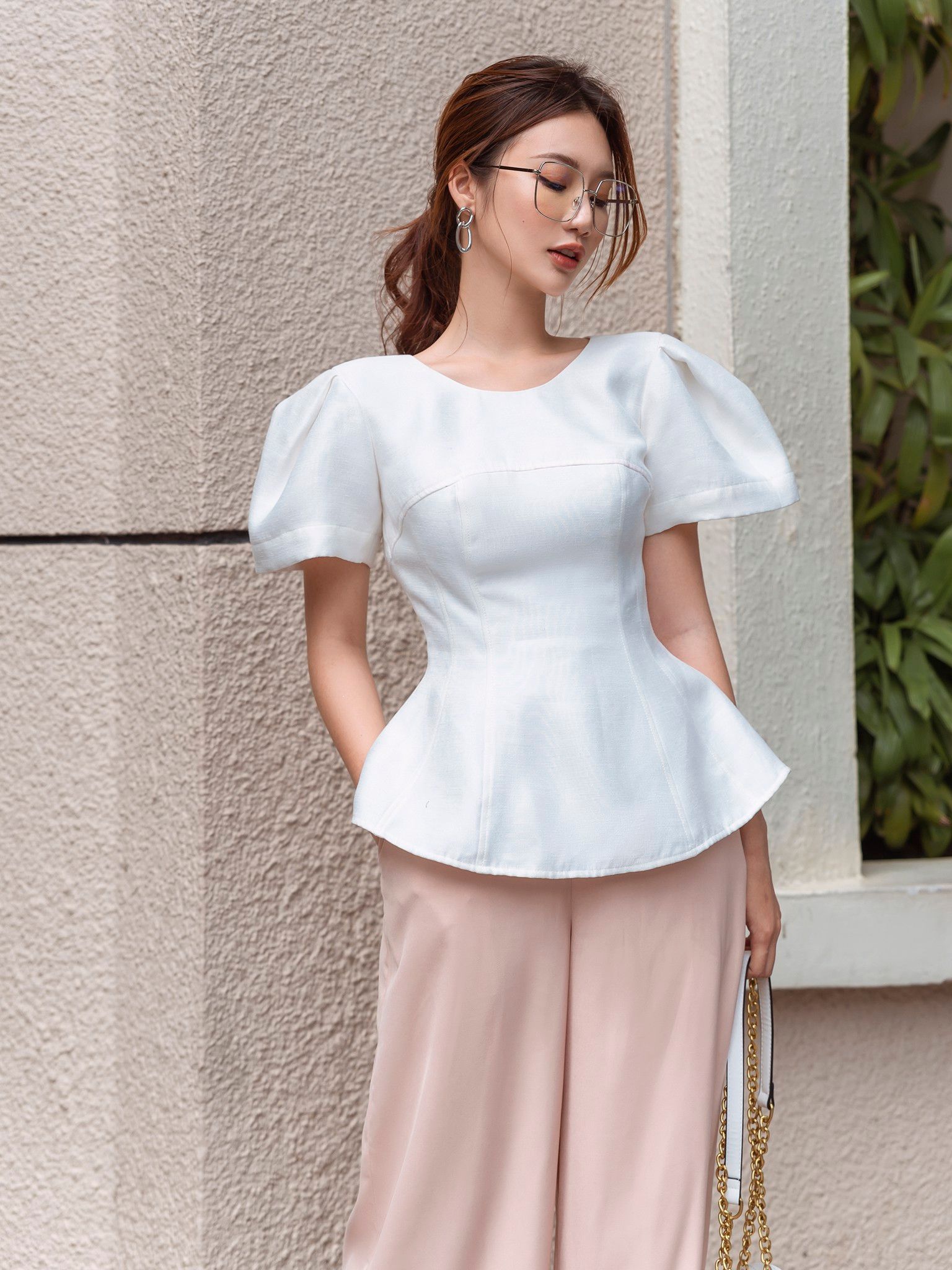 Áo kiểm tay phồng Comin