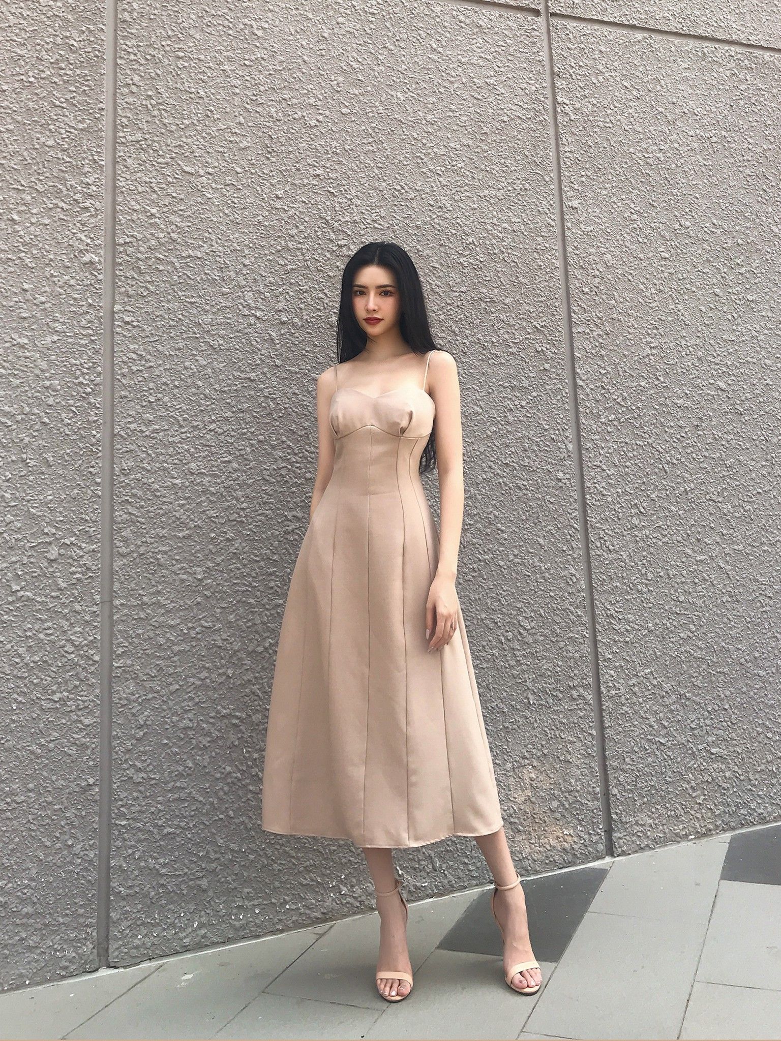 Đầm hai dây dáng ôm nữ tính Fairy