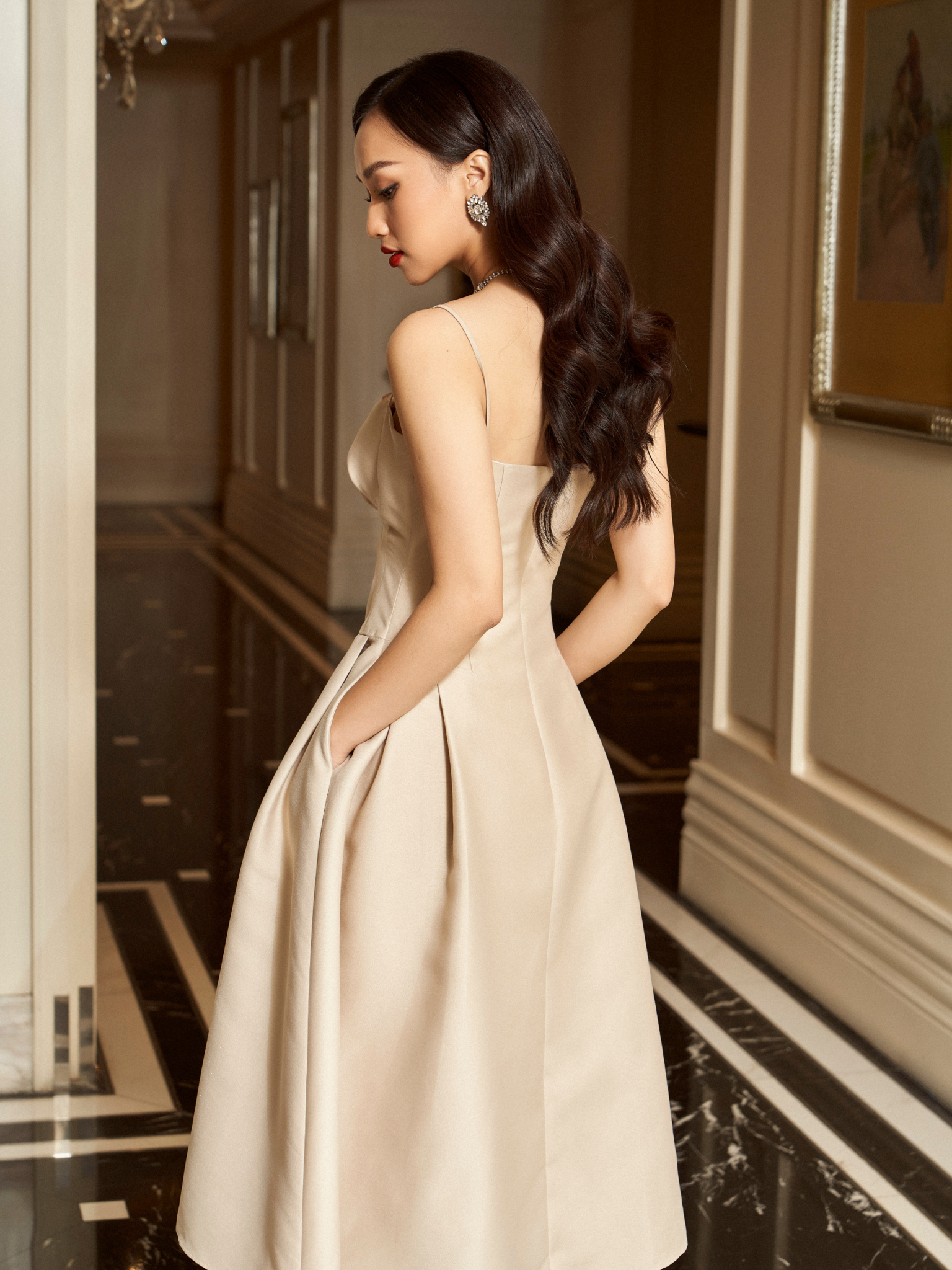 Swan Strap Dress
