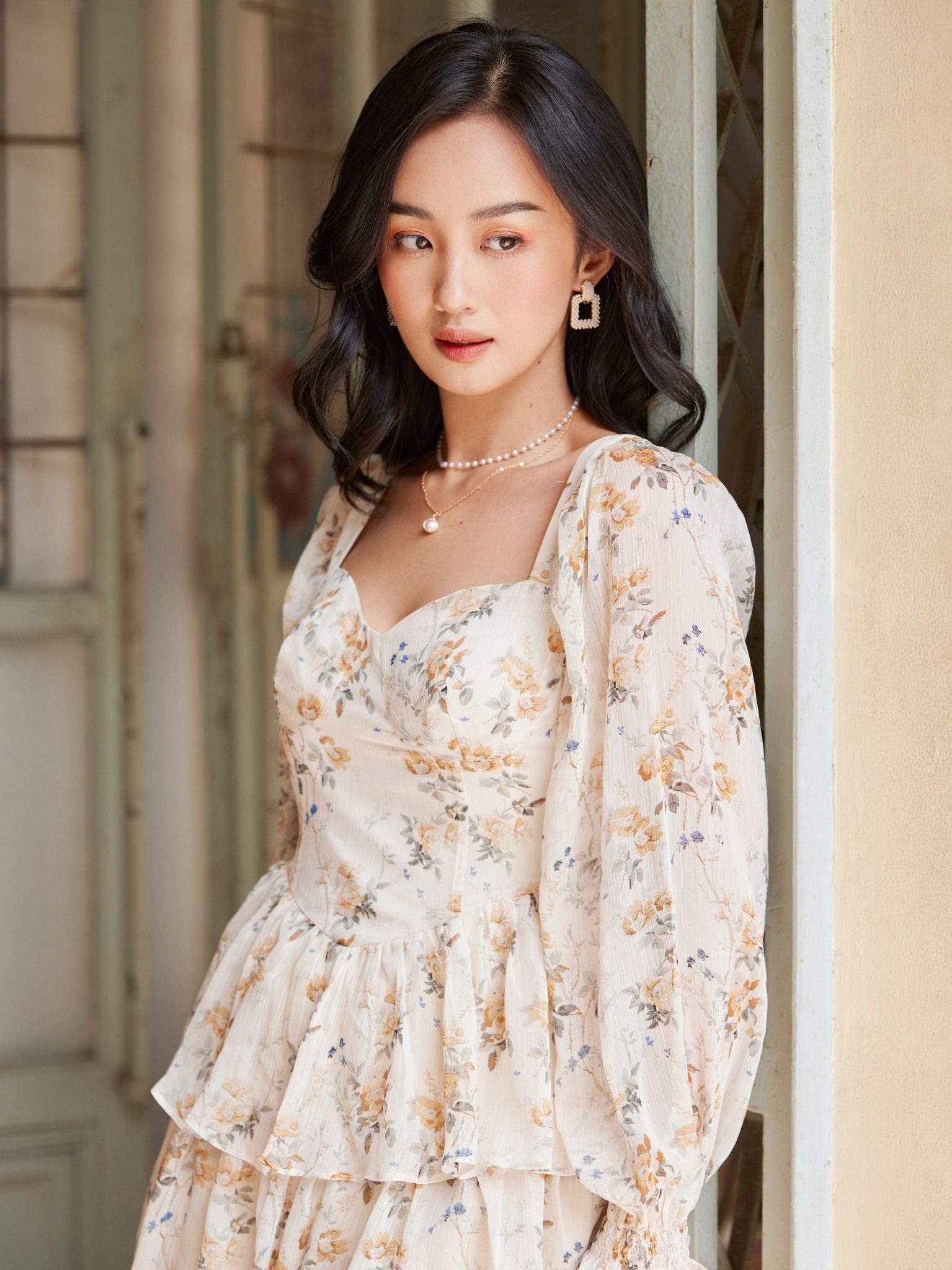 Krinis Dress - White Flower