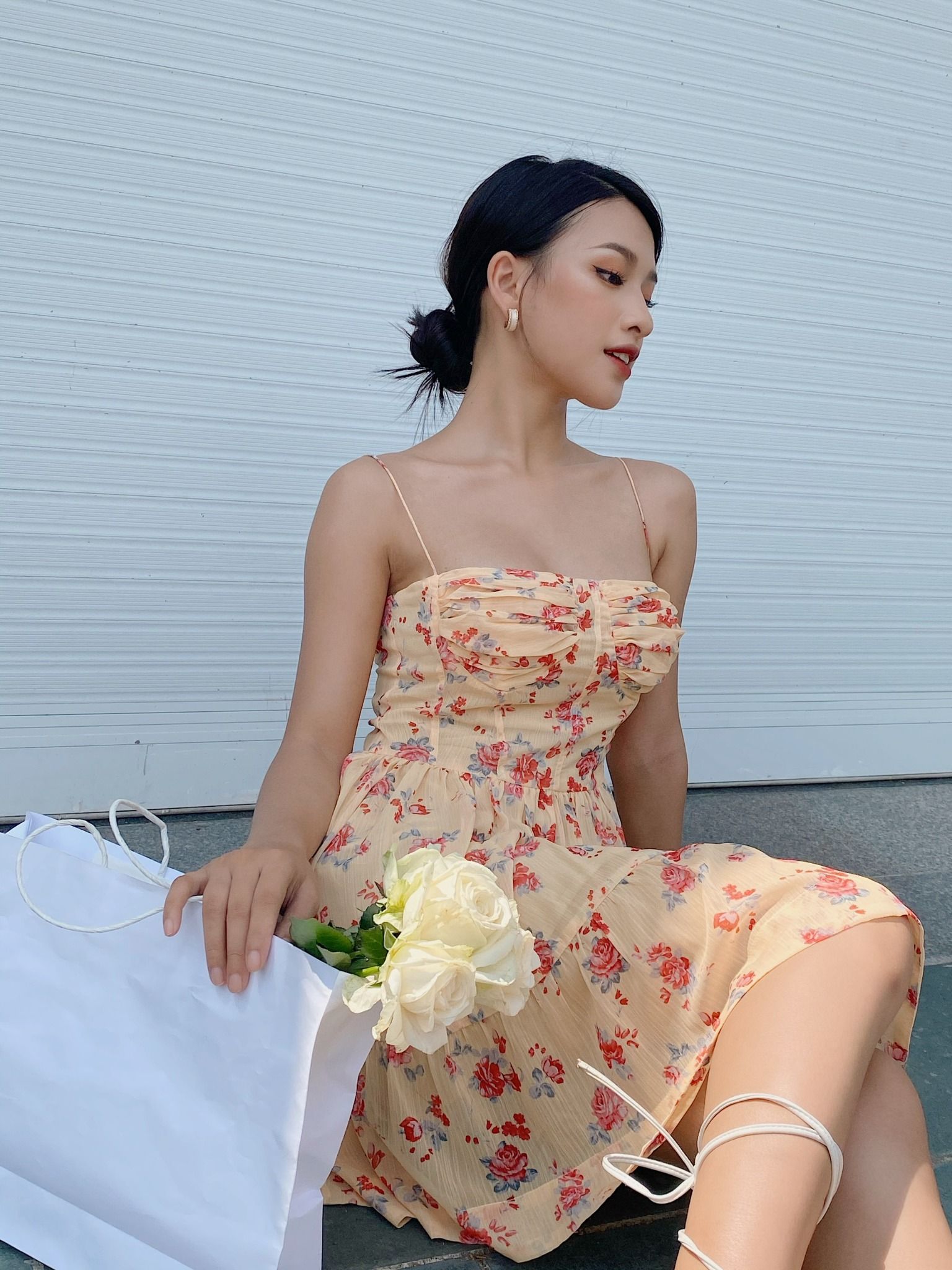 Đầm Ngắn Dulcie Họa Tiết Hoa
