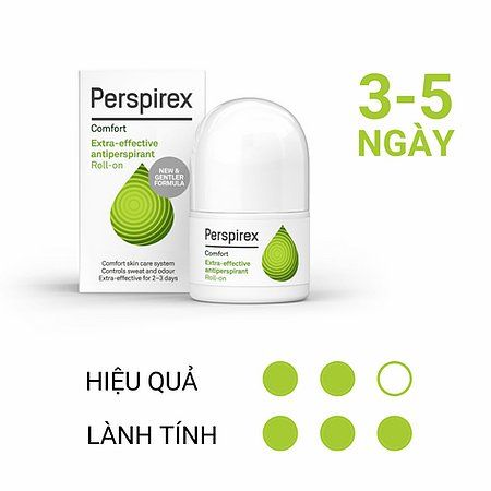 PERSPIREX Lăn khử mùi Comfort Roll-On cho da nhạy cảm 20ml