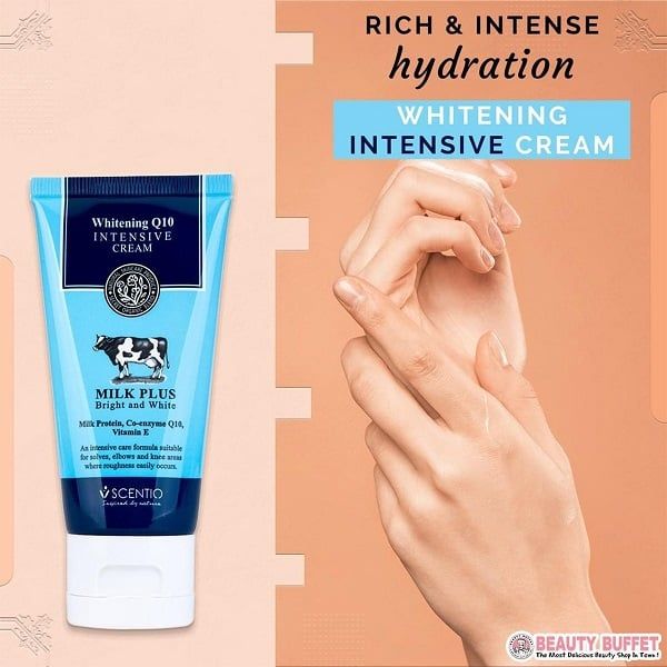 SCENTIO Kem trị thâm đầu gối, khuỷu tay, gót chân và dưỡng ẩm Milk Plus 50ml