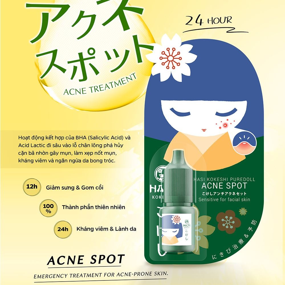 HASI Chấm mụn giảm sưng gom cồi 5ml