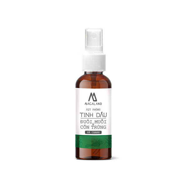 MACALAND Bình xịt phòng tinh dầu sả chanh 50ml