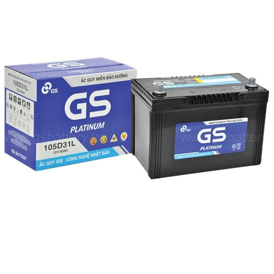 Bình điện ắc quy Khô GS 12V-90AH | Mã MF 105D31L