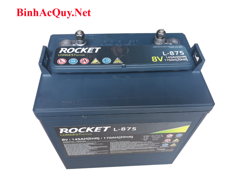  Ắc quy Rocket L-875 (8V-170AH) 