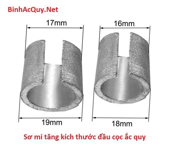  Sơ mi tăng kích thước đầu cọc ắc quy 