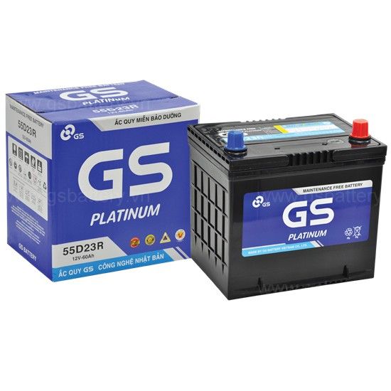 Bình ắc quy khô GS 12V-60AH | Mã MF 55D23R