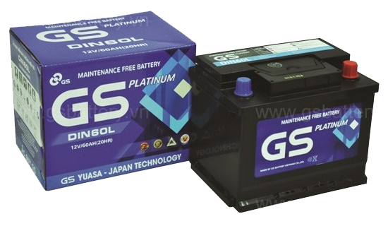 Bình ắc quy khô GS 12V-60AH | Mã MF DIN60R