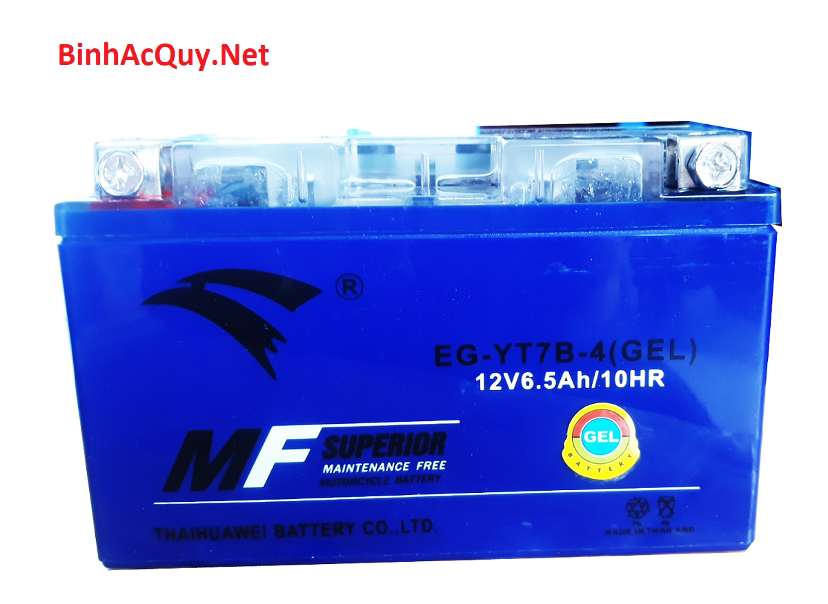  Bình ắc quy EG YT7B-4 (12V-6.5AH) 