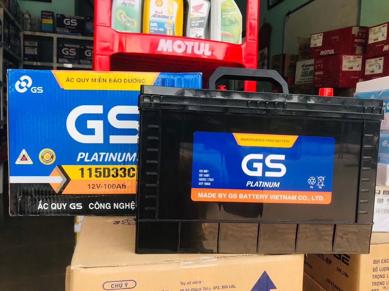 Bình Ắc quy khô GS 12V-100AH | Mã MF 115D33C