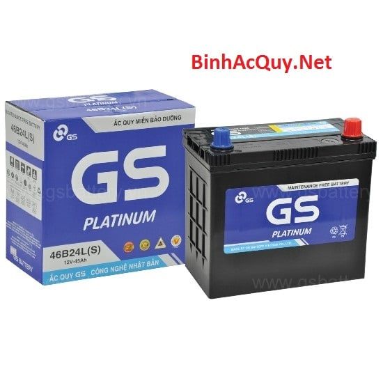  Bình ắc quy Khô GS 12V-45AH | Mã MF 46B24L(S) 