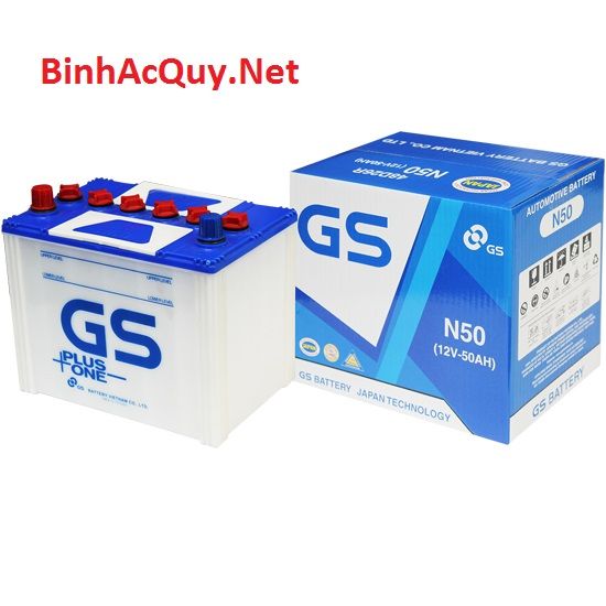  Bình ắc quy Nước GS 12V-50AH | Mã N50 