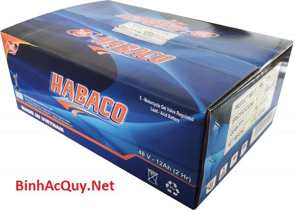  Habaco 12V-12AH | Bình ắc quy xe đạp điện có vít ốc 
