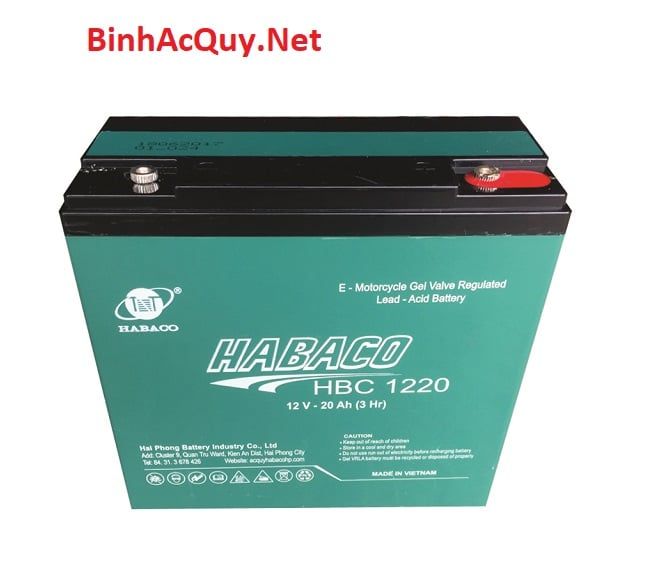  Ắc quy Habaco 12V-20AH | Mã HBC 1220 