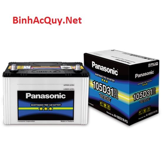  Bình ắc quy khô vỏ trắng Panasonic 12V-80AH | Mã N-100D31L-FS 