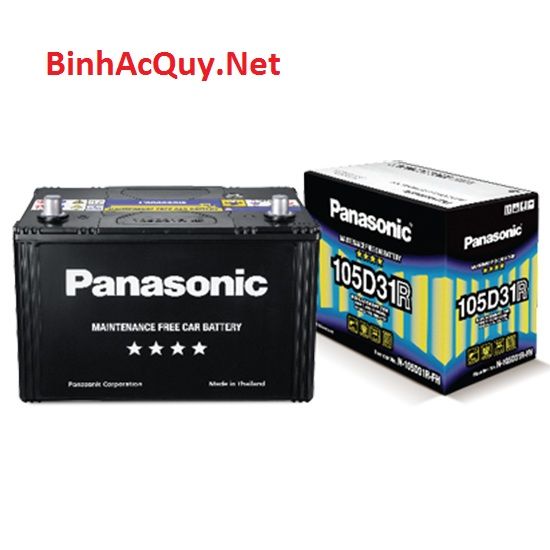 Bình ắc quy khô vỏ đen Panasonic 12V-80Ah | Mã N-100D31R-FH