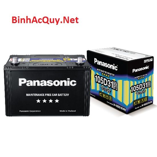  Bình ắc quy khô vỏ đen Panasonic 12V-90Ah | Mã N-115D31R-BA 