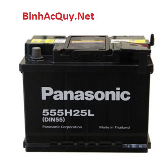 Bình ắc quy khô Panasonic 12V-55AH | Mã DIN 555H25L