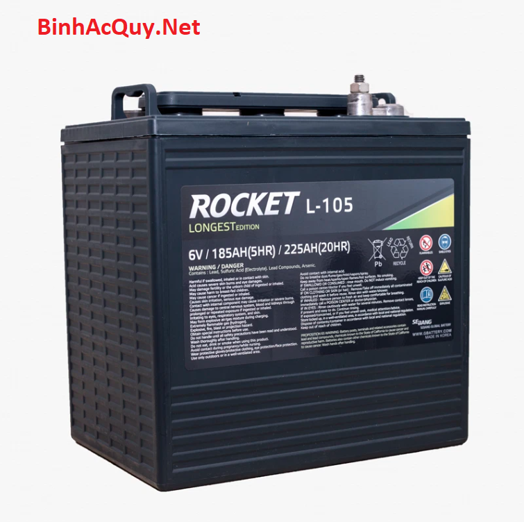 Ắc quy Rocket L-105 (6V-225AH)