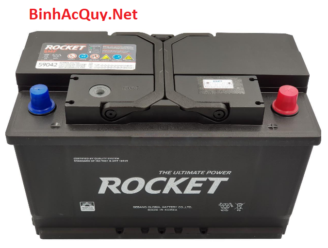 Bình ắc quy khô Rocket 12V-90AH | Mã SMF DIN 59042