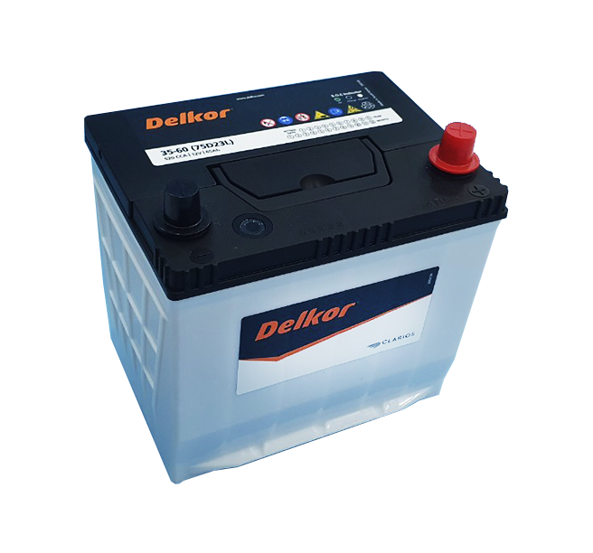 Bình ắc quy khô Delkor 12V-65AH | Mã 75D23L