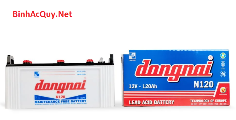 Bình ắc quy nước Đồng Nai 12V-120AH | Mã N120