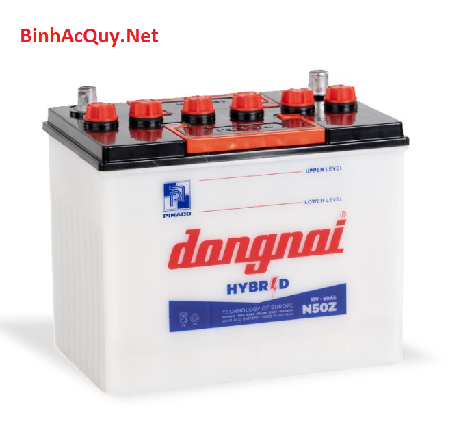Bình ắc quy Nước Đồng Nai 12V-60AH | Mã N50Z
