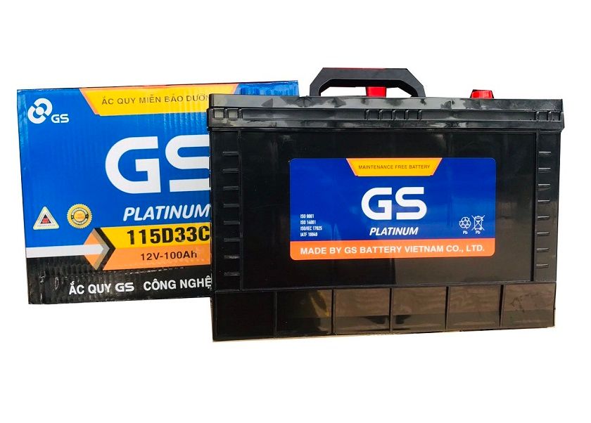 Bình Ắc quy khô GS 12V-100AH | Mã MF 115D33C