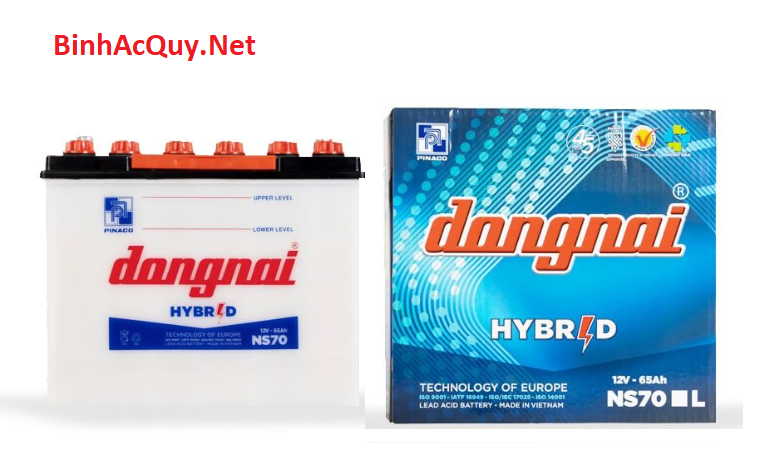 Bình ắc quy nước Đồng Nai 12V-70AH | Mã NS70