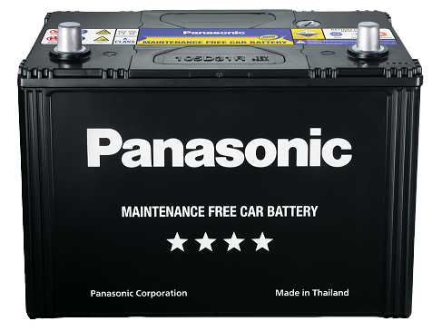 Bình ắc quy khô vỏ đen Panasonic 12V-65AH | Mã N-80D23R-BA