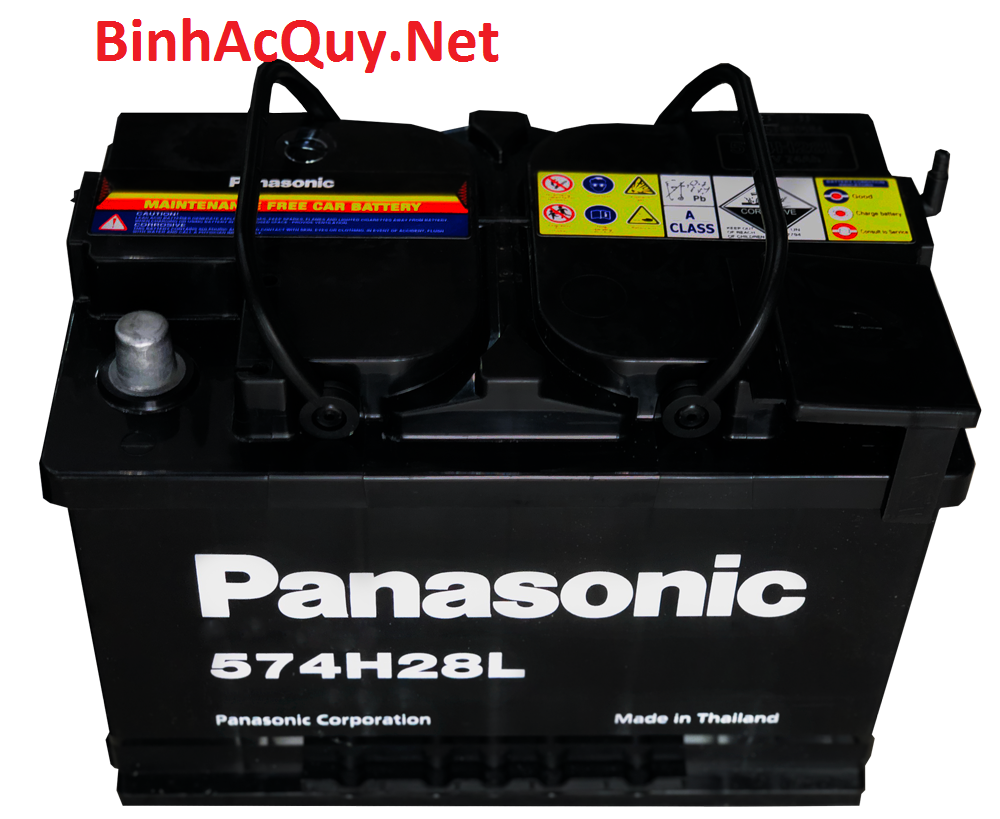  Bình ắc quy khô Panasonic 12V-74AH | Mã DIN 574H28L 