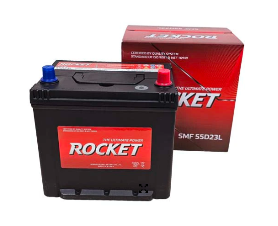 Bình ắc quy khô Rocket 12V-60AH | Mã SMF 55D23L