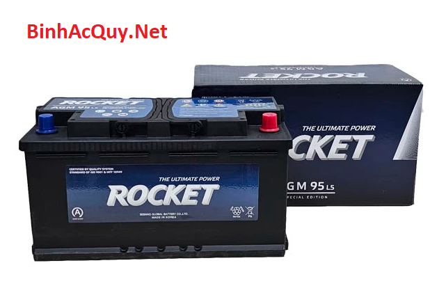 Bình ắc quy khô Rocket 12V-95AH | Mã AGM L5