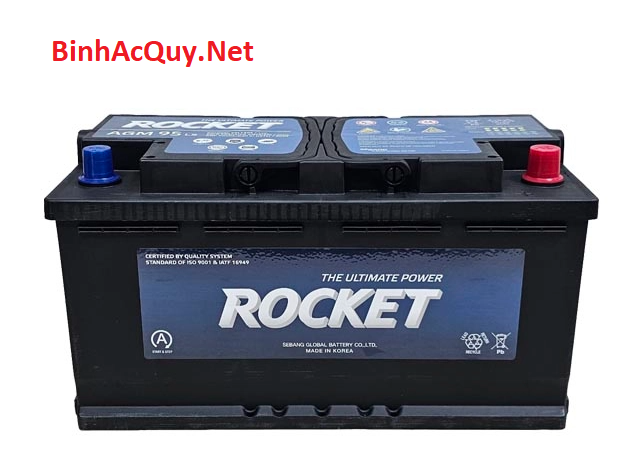  Bình ắc quy khô Rocket 12V-95AH | Mã AGM L5 