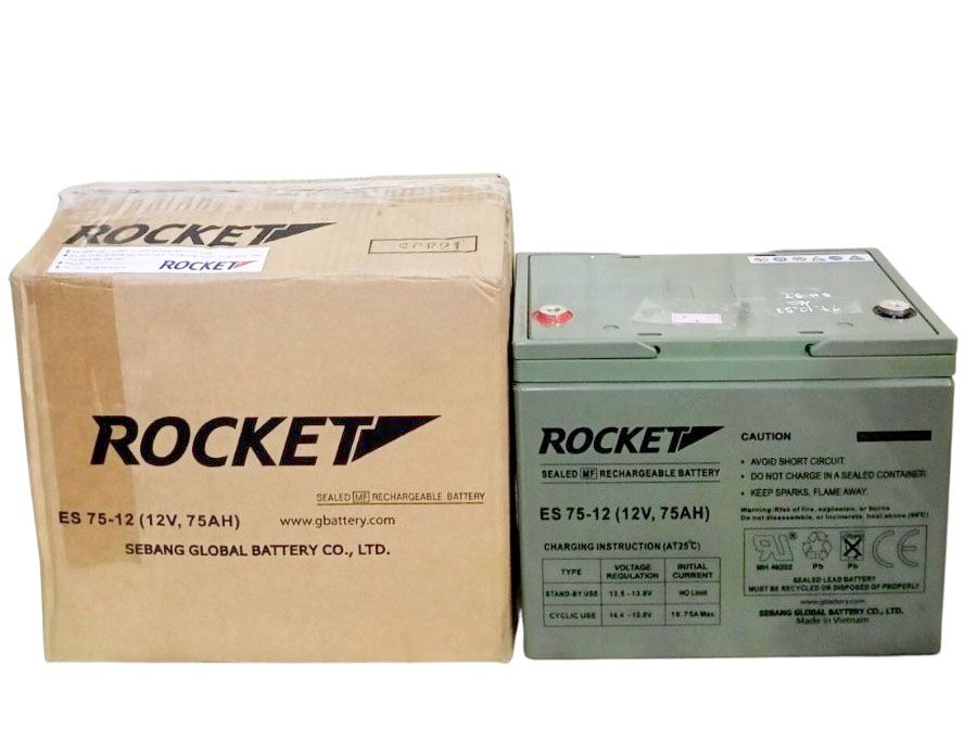 Ắc quy Rocket ES 75-12 (12V-75AH)